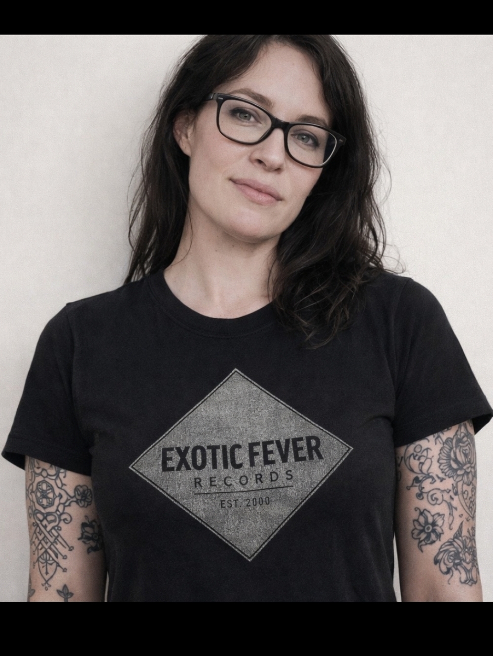 Bella Canvas EXF Records Graphic Tee Black Unisex Medium